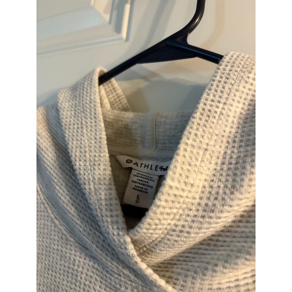 Athleta Tranquil Waffle Hoodie Size Large - Picture 2 of 3